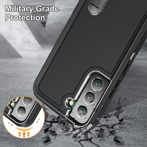 BaHaHoues for Samsung Galaxy S22 Case for Samsung S22 Phone Case with Built in Kickstand, Shockproof/Dustproof/Drop Proof Military Grade Protectiv...