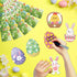 72 PCS Easter Cutouts for Bulletin Board Decoration, Easter Egg Bunny Rabbits Paper Cutouts Grass Border for Easter Spring Party Home Office Schoo...