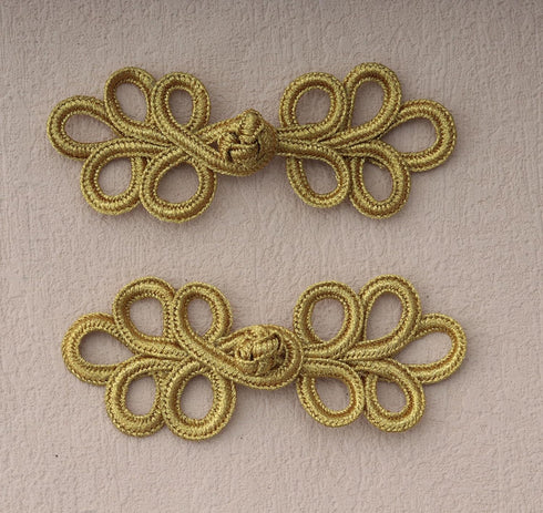 5 Pairs Chinese Knots Frog Buttons Closure Sewing Fasteners Polyester Vintage Closure for Sweater Cloak Coats Scarf Cardigan Costumes Outfit Craft...