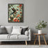 Posterizer 1 pcs-dainty pink flowers and beautiful bird-Floral & Botanical Art-Abstract & Modern Art-Decor for Home & Office- UNFRAMED Wall Art...