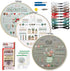 LYSHIATSU 3 Sets Embroidery Starter Kit for Beginners, Patterns Cross Stitch for Adults, Hobbies Embroidery, Learning DIY Kit with 3 Embroidery Ho...