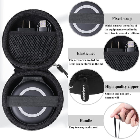 Leayjeen Travel Case Compatible with Hicober 3 in 1 Charging Station/UCOMX Nano Magnetic 2 in 1 Wireless Charger,Foldable Magnetic Charging Statio...
