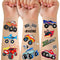 75 PCS Truck Temporary Tattoos for Kids, Groovy Metallic Styles Tattoos for Truck Wheels Birthday Party Supplies Racing Car Checkered Flag Trophy ...