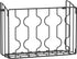 Simple Houseware Wall Door Mount Kitchen Wrap Organizer Rack, Black...