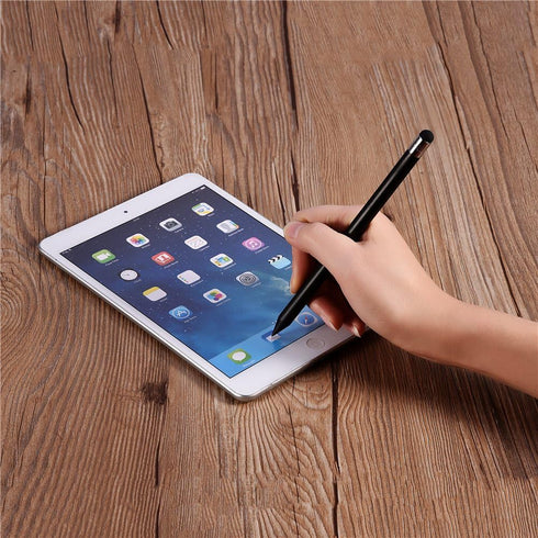 Capacitive Touch Screen Stylus Pen for Mobile Phones and Tablets, Universal Replacement Capacitive Stylus Pencil with Rubber Nib Support Click, Do...