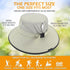 EINSKEY Women's Ponytail Sun Hat, Packable Wide Brim Large Head Bucket Hat for Fishing Hiking Gardening Safari Beach Pool...