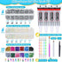 shynek B7000 Jewelry Glue with Rhinestones for Crafts, 6300Pcs Rhinestones with Gems Adhesive for Shoes Cloth Fabric with Picker Pencil for Crafti...