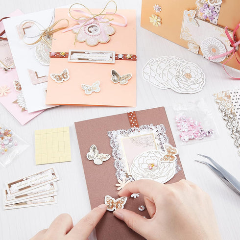 AHANDMAKER DIY Envelope & Card Making Kits, 27 Kinds Handmade Greeting Card Sets Make Your Own Card Crafts for Thanksgiving Birthday Present Class...