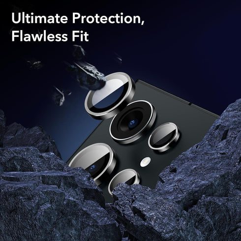 ESR for Samsung Galaxy S24 Ultra Camera Lens Protector, Individual Lens Protectors, Scratch-Resistant Ultra-Thin Tempered Glass with Aluminum Edgi...