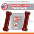 Nylabone Power Chew Basted Blast Dual Flavored Dog Chew Toys for Aggressive Chewers - Durable Dog Bones with 2 Layers of Flavor - Bacon and Steak ...