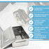 Stainless Steel Medical Dental Sterilizer Instrument Box, Organizer Storage Tray with Lid - 7L x 3W x 1.25H (Plain)...