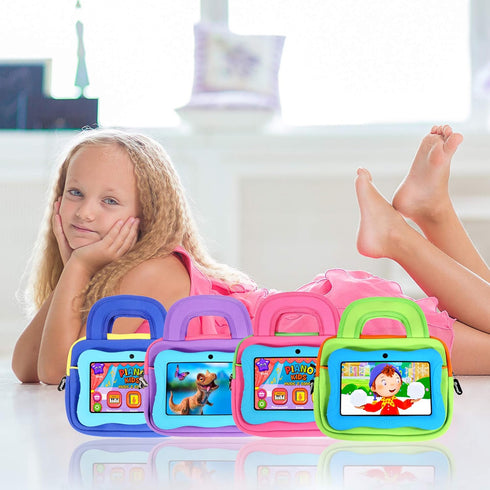 Contixo 7" Tablet Sleeve Bag - Compatible with Contixo V8/V9 Kids Tablets - Shockproof & Water-Resistant Protective Case with Accessory Pocket - G...