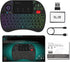Rii X8 Mini Keyboard,2.4GHz Portable Wireless Keyboard with Touchpad Mouse,RGB Backlit,Rechargeable Battery for Android TV Box/Mac/PC/Nvidia Shiel...