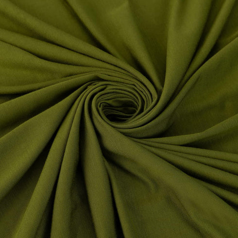 Large Jersey Knitted Swaddle Blanket for Baby, Soft Stretchy Receiving Blanket for Newborns with Hat, Large 47 x 47 inches (Olive) BY001...