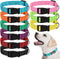 9 Pieces Adjustable Dog Collar for Medium Dogs, Soft Nylon Dog Collar with Quick Release Buckle Collar Bulk for Dogs Walking Running Training (Bri...