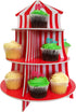 Cupcake Stands, 3 Tier Themed Cupcake Stands, Cupcake Serving Holders (Carnival)...