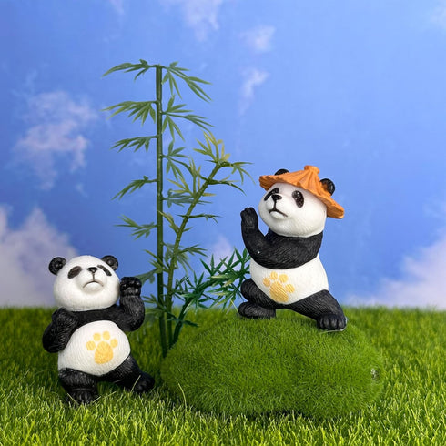 Fairy Garden Accessories Mini Panda Ornament for Home decor Party decor-Panda 4PCS...