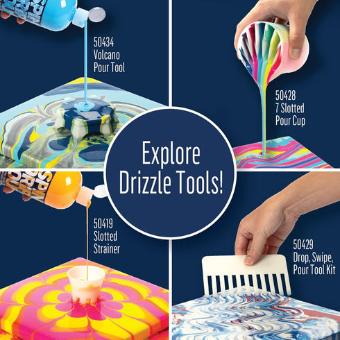 FolkArt, 7-Slotted Drizzle Divided Cup Perfect for Fluid Paint Pouring Arts and Crafts Projects, 50428...