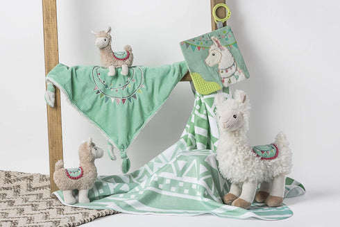 Mary Meyer Baby Lily Llama Character Blanket 13"x13"...