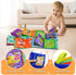 Dr.Rapeti Soft Cloth Books Baby Books Bath Books 6-Pack for Baby Infant Toddler Kids Crinkle Squeaky Washable Chewable Non-Toxic Early Educational...