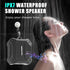 IPX7 Waterproof Bluetooth Shower Speaker,Portable Small Speaker Wireless,Loud Sound Stereo Pairing,Built-in Mic,12 Hours,Rugged,For Bathroom,Beach...