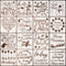 16 Pieces Seasonal Home Sign Stencils Reusable Festival Word Stencils Decorative Stencils Templates for Painting on Wood Walls Home Door Decoratio...