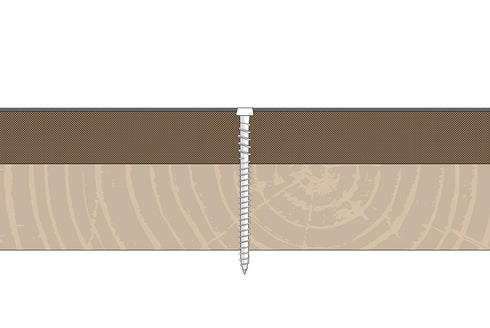 Composite Decking Stainless Steel Wood Screw, 10x2-1/2",Star Drive,Torx 20, Type 17 Slot Point,Wood Screw,1 Free Bit Included (#10x2-1/2", Dark Br...