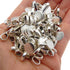 50 pcs Metal Glue On Bails Charms Round Silver Bracelets Earrings Necklaces Pendants Connectors DIY Jewelry Making Crafting Findings 18x10mm...