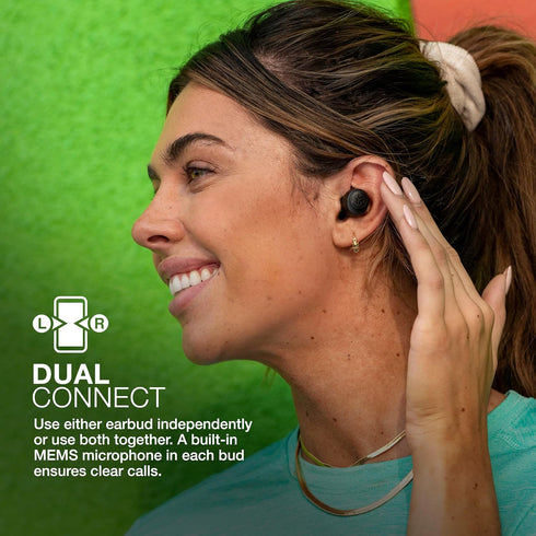 JLab Go Air Pop True Wireless Bluetooth Earbuds + Charging Case, Black, Dual Connect, IPX4 Sweat Resistance, Bluetooth 5.1 Connection, 3 EQ Sound ...
