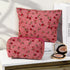 2 Pieces Red Rose Makeup Bag Large Cosmetic Bag Capacity Canvas Travel Toiletry Bag Organizer Cute Makeup Brushes Aesthetic Accessories Storage Ba...