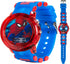 Marvel Spider-Man Kids' LCD Watch – Flashing LED Bullet Band, Digital Time Display, Red & Blue Design, Durable Plastic Case, Adjustable Silicone S...
