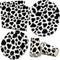 Gift Boutique 122 Pcs Cow Print Party Supplies Disposable Set Paper Plates Cup Napkin for Barnyard Cowboy Cowgirl Farm Animal Barn Birthday Baby S...