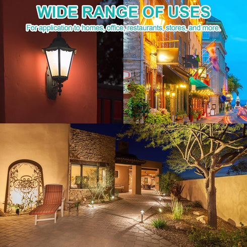 4W 12V T5 Light Bulbs for Landscape Light Bulbs/ Wedge Base Low Voltage Lights Bulbs/ Garden Light Bulbs/ Deck Light Bulbs/ Yard Light Bulbs/ Mali...