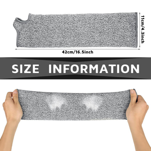 Zhanmai Cut Resistant Leg Sleeves Bite-Proof Protective Leg Sleeves for Welding, Lawn Mowing Guard Safety (Gray, Heel Hole Style)...