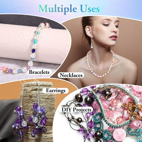 Paxcoo 1960Pcs Crystal Beads for Jewelry Making, Small Crystal Acrylic Beads Faceted Jewelry Beads Bicone Gem Beads jewel for Jewelry Making...