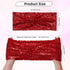 Poise3EHome Red Sequin Chair Sashes Folding Chair Covers Bow for Wedding Party Reception Decorations, 10 PCS...