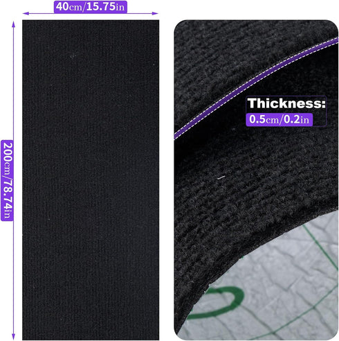 Cat Scratch Mat,Trimmable Self-Adhesive Cat Scratch Furniture Protector Cat Scratching Post Carpet Covered 78.7"x15.8" Cat Couch Protector from Ca...