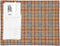 Restaurantware 16 x 12 Inch Dining Table Placemats Set Of 6 Rectangle Kitchen Table Mats - Vintage Style Easy To Clean Plastic Scotch Plaid Placem...
