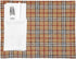 Restaurantware 16 x 12 Inch Dining Table Placemats Set Of 6 Rectangle Kitchen Table Mats - Vintage Style Easy To Clean Plastic Scotch Plaid Placem...