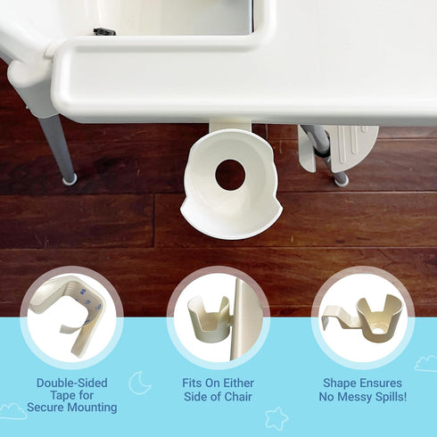 Cup Holder Compatible with IKEA Antilop - Cupholder Accessory for Chair w/Double Sided Tape - Compatible IKEA High Chair Accessories for Kids...