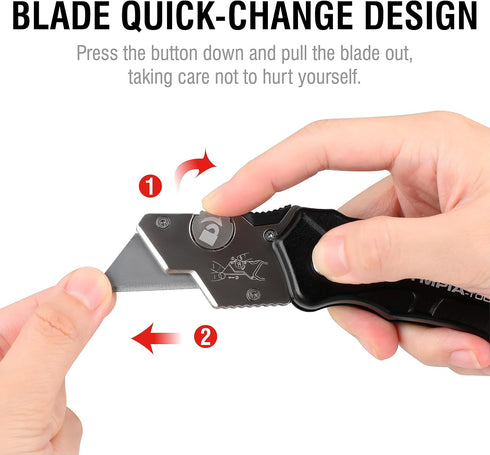 Olympia Tools Turbofold Utility Knife, 33-200...
