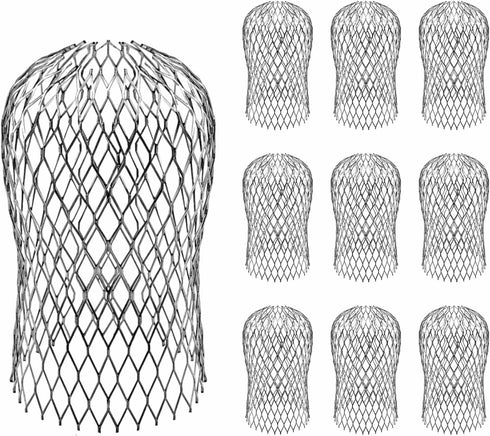 10 Pack Gutter Guards - 3.5 Inch Gutter Downspout Guard, Expandable Aluminium Filter Strainers for Blocking Leaves and Debris, Gutter Strainer Pro...