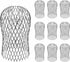 10 Pack Gutter Guards - 3.5 Inch Gutter Downspout Guard, Expandable Aluminium Filter Strainers for Blocking Leaves and Debris, Gutter Strainer Pro...
