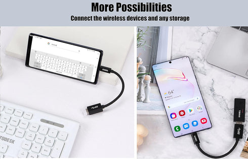 SAHEL USB C to USB Adapter (2-Pack), USB Type-C to USB 3.0 OTG Converter, Thunderbolt 3 to USB Female Adapter, Compatible with MacBook Pro/Air, iP...