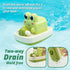 Wind-up Boating Frog Bath Toy with Spin Propeller, No Battery Mold-Free Anti-Rust Interactive Montessori Toy for Kids...