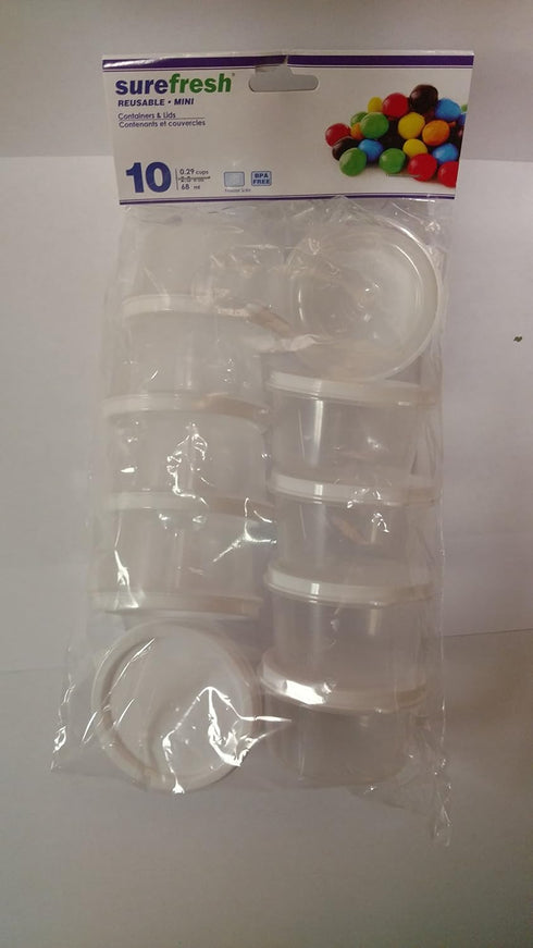 Sure Fresh Mini Storage Containers, 10-ct. Packs - Round...