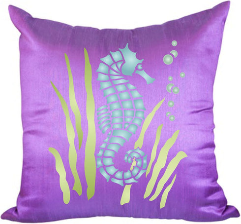 Seahorse Stencil, 6 x 6.5 inch (M) - Sea Ocean Nautical Seashore Reef Stencils for Painting Template...
