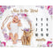 Highland Cow Baby Monthly Milestone 40 x 50'' Blanket Scotland Cow Flower Prop Blanket for Baby Girl Highland Cow Baby Blankets Newborn Infant Swa...