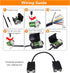 Oiyagai 2 Pcs DB9-G3 9Pins Male Adapter to Screw Connector RS232 Serial to RXD TXD GND 235 Terminal Signal Module with Case...