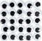 Fun Express 100 Super Huge Black Wiggle Googly Eyes - Arts and Craft Supplies Wiggly Eyes, black, white, 25mm...